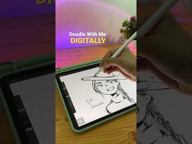 Doodle with me digitally! Aesthetic iPad doodling | Mini doodling vlog! Procreate Doodling