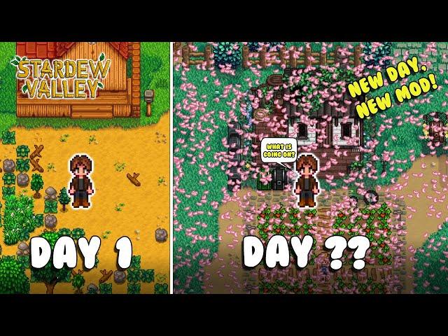 Stardew Valley BUT each day I add a new mod