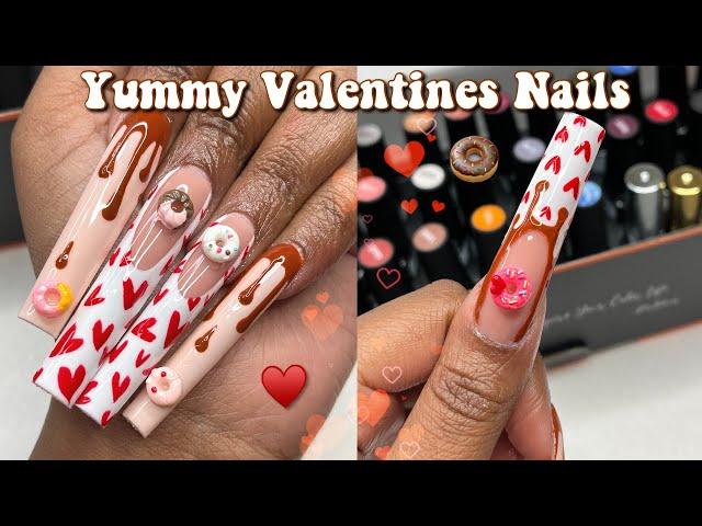 Delicious Heart French Tips | Modelones Gel Polish Set | Valentines Day Nails