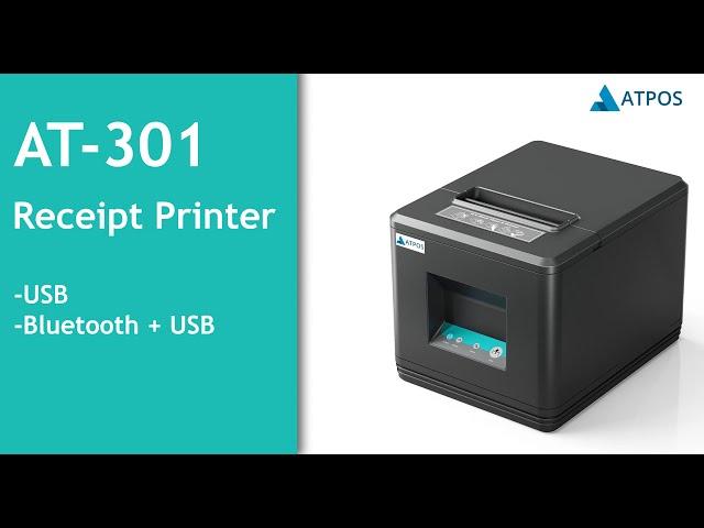 Atpos AT-301 80mm 3 Inch Thermal Receipt Printer | Auto Cutter | USB | Blueotooth Interface