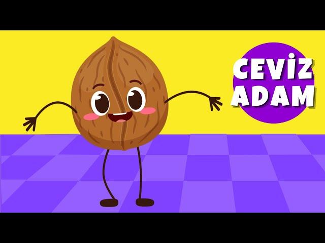 Ceviz Adam Şip Şap Şop - Eğlenceli ve Eğitici Çocuk Şarkısı | Bebek ve Okul Öncesi Şarkıları