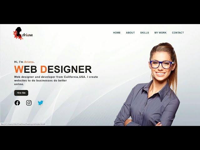 How To Make Portfolio Website Using Html & Css | Step-by-Step Tutorial | PraRoz Tutorial