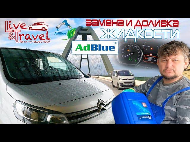 AdBlue на Citroen SpaceTourer - Доливка жидкости, пошаговая инструкция.