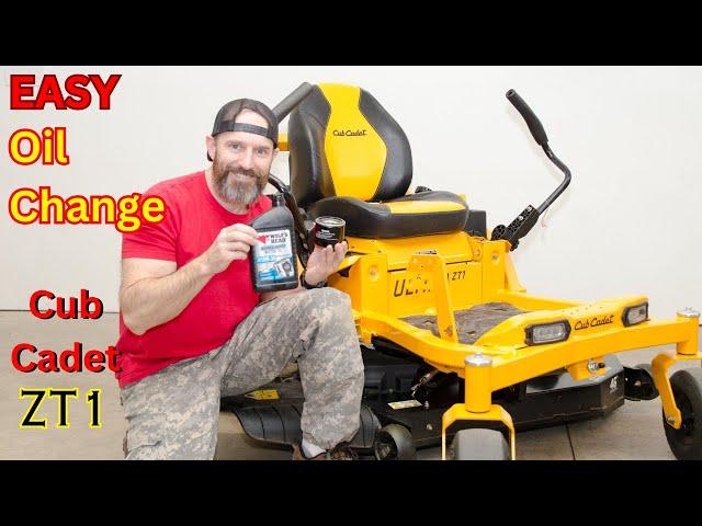 How to change Cub Cadet ZT1 oil (step by Step)