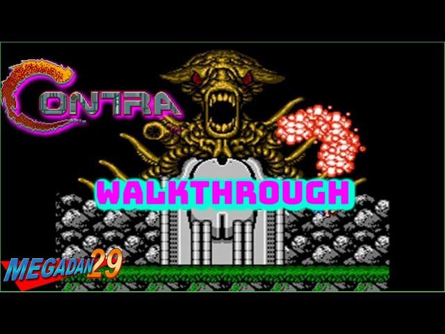 Contra NES No death run walkthrough |MEGADAN29|