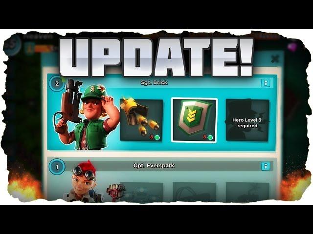 BOOM BEACH  Sgt. Brick & Cpt. Everspark: Freischalten & im Kampf - Neues Helden Update!  (Deutsch)