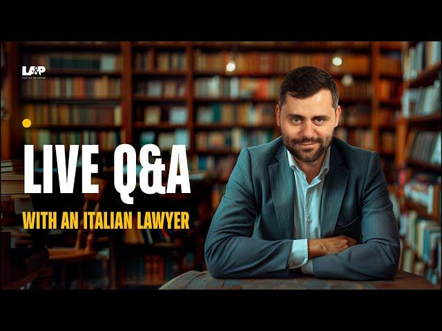 🟡Italian Lawyer Davide Answers Every Question You Have About Italy