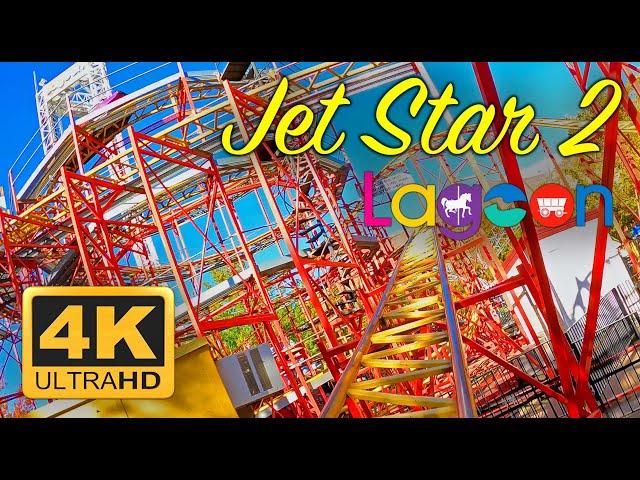 Jet Star 2 Roller Coaster (4K) POV - Lagoon Amusement Park