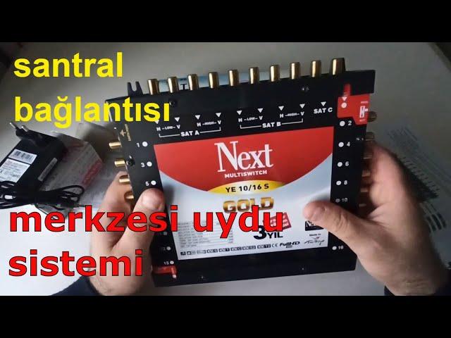 NEXT MULTISWITCH MERKEZİ UYDU KURULUMU NASIL YAPILIR