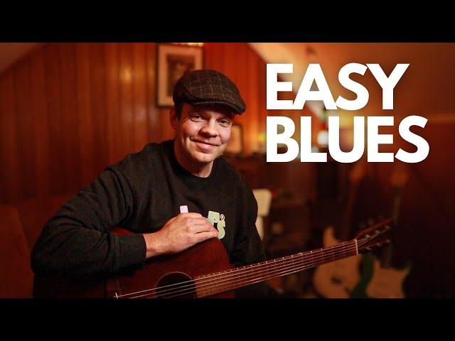 Fun Acoustic Blues With Licks - A E & D Chords 