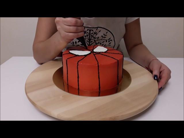 Сборка торта Человек-Паук (Spider-Man) от Kagat Cake