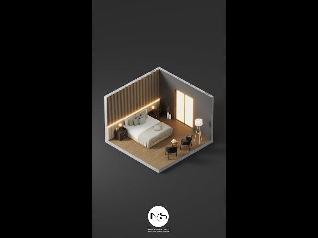 Bedroom Maquette - 3Ds max Animation