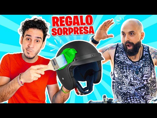 HICE UN CASCO DE MOTO PERSONALIZADO PARA EL PIPI | Regalo Sorpresa ! HaroldArtist