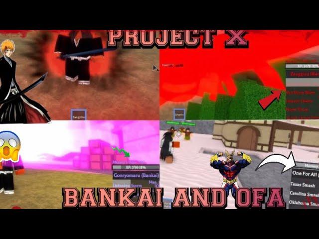 PROJECT X ROBLOX BANKAI AND ONE FOR ALL GAMEPLAY!!/NEW CODE