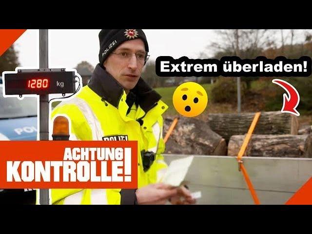 "Oha, da bin ich erstaunt!"  Anhänger deutlich ÜBERLADEN! |1/2| Kabel Eins | Achtung Kontrolle