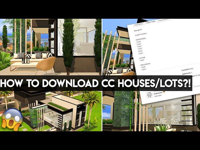 HOW TO INSTALL CUSTOM CONTENT HOUSES/LOTS (The Sims 4 Mods Tutorial)