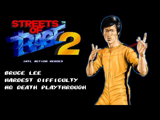 SOR2 - International Action Heroes (SOR2 Hack) | Bruce Lee - Hardest | No Death Playthrough