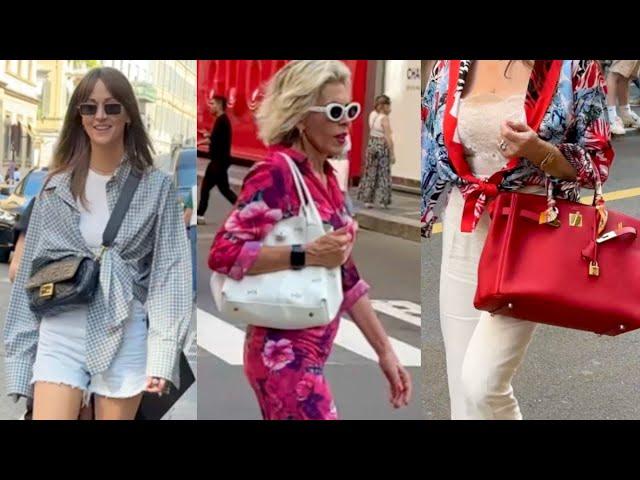 BEST SUMMER LOOKS  STYLISH PEOPLE | MILAN STREET FASHION #summerfashion #vanityfair