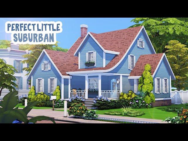 Perfect Little Suburban || The Sims 4 Family Home: Speed Build