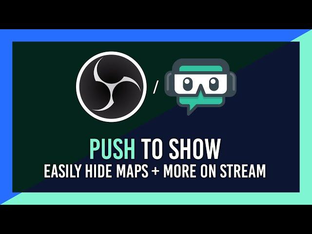 Hide In-game Map | Push to Show/Hide | OBS & Streamlabs