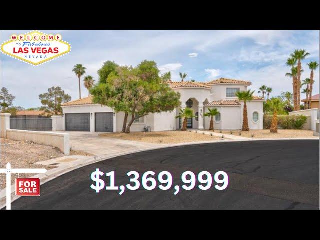 $1,369,999 Home For Sale Las Vegas 4,065 sqft 6 Bed 4 Bath 1/2 acre Pool/Jacuzzi & RV Parking