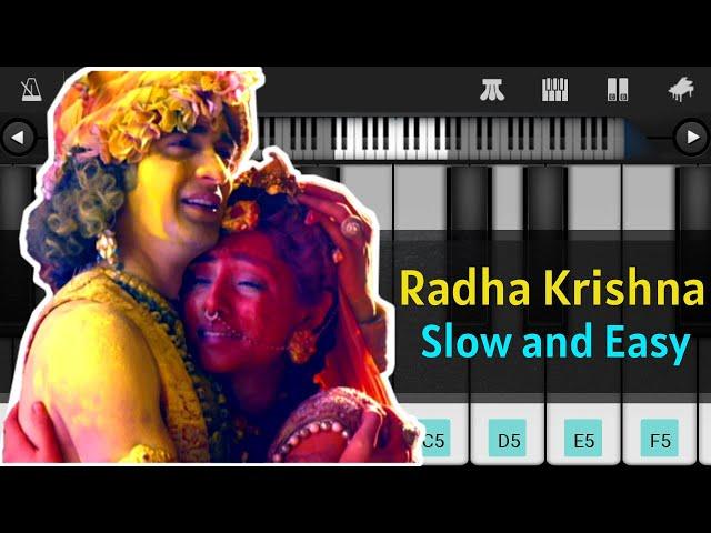 Radha Krishna Serial Song Star Bharat Easy Piano Tutorial | Mobile Piano Tutorial | ThePianoClass