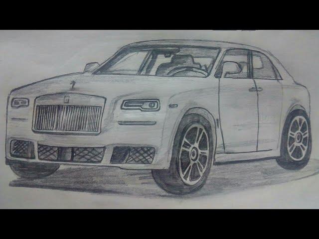 How to draw Rolls Royce Ghost