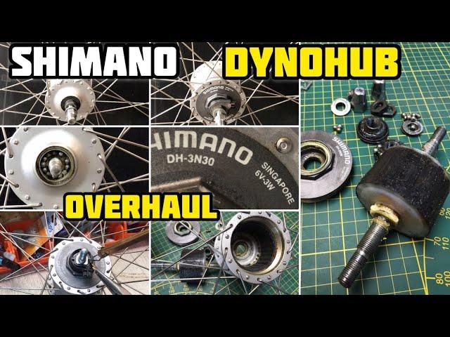 How to SHIMANO DynoHub REMOVE OVERHAUL DISASSEMBLY @lonerbikes