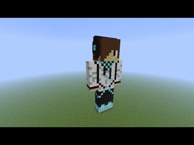 как построить Лололошку(Lololoshka) в minecraft