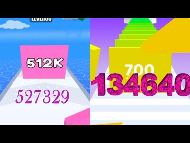 Reach upto END : Merge Master Number Run vs 2048 Challenge Merge Number gameplay #cutiepie22yt