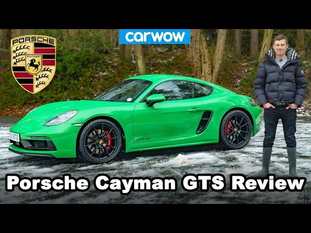 Porsche Cayman GTS 2021 review - 0-60mph, 1/4-mile & drifted in snow!