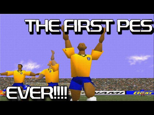 I PLAY THE FIRST PES EVER!!! - GOAL STORM FOR THE PS1