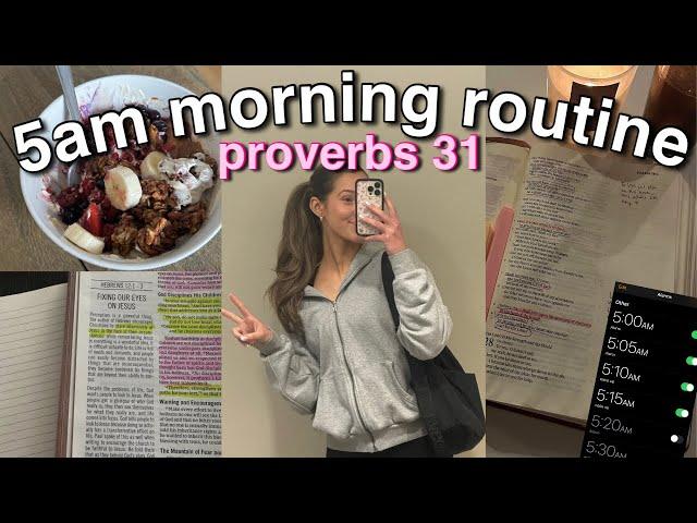 My 5am Proverbs 31 Morning Routine | The Holy Girl Diaries