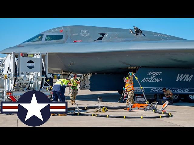 USAF: Powerful B-2 Spirit stealth bombers during military exercises in Australia.