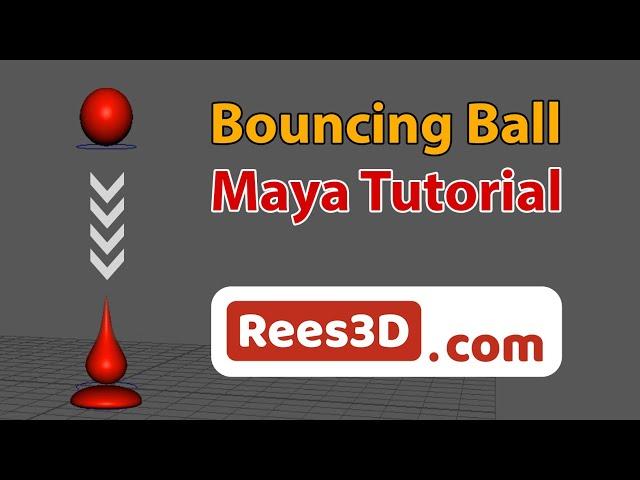 Bouncing ball Animation - Maya Tutorial | Rees3D.com