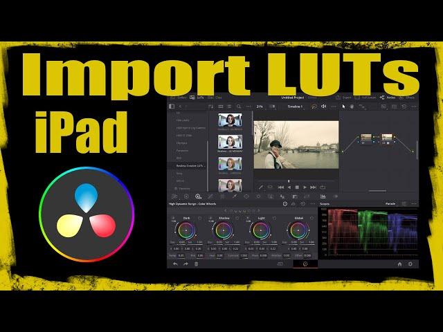 How to Import and Install LUTs in DaVinci Resolve ipad