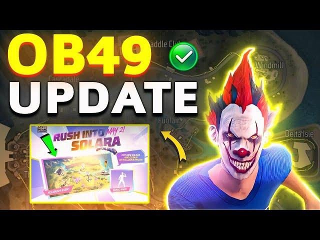 OB49 update free fire | Free Fire OB49 update full details | 21 May new update free fire