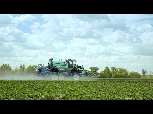 videoblocks fertilizer agriculture irrigation agriculture machine agricultural sprayer moving on far