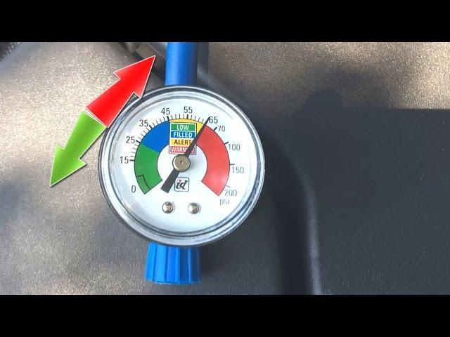 Car AC pressure too high FIX overcharged a/c gauge fluctuation reading jumps Up Down Freon problem