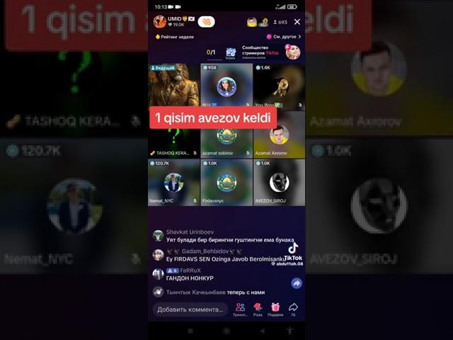 AVEZOV SIROJDI DANATERLARI XORLADI #tiktok #AVEZOV #rekkkkk (1qisim)