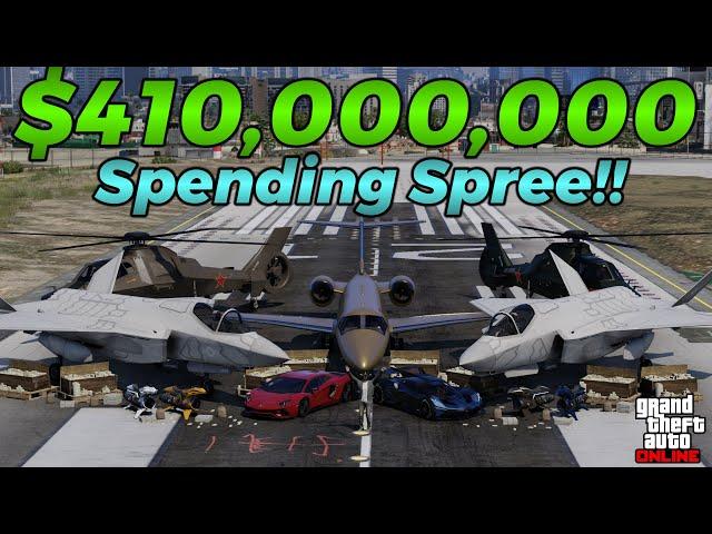 Spending $410,000,000 in GTA Online For NO Reason | GTA 5 Spending Spree