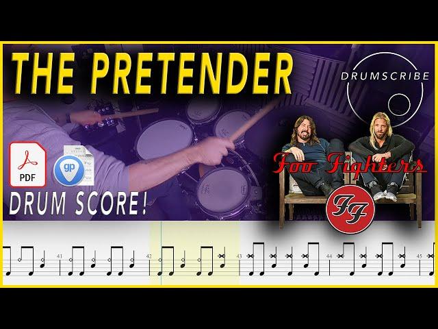 The Pretender - Foo Fighters | DRUM SCORE Sheet Music Play-Along | DRUMSCRIBE
