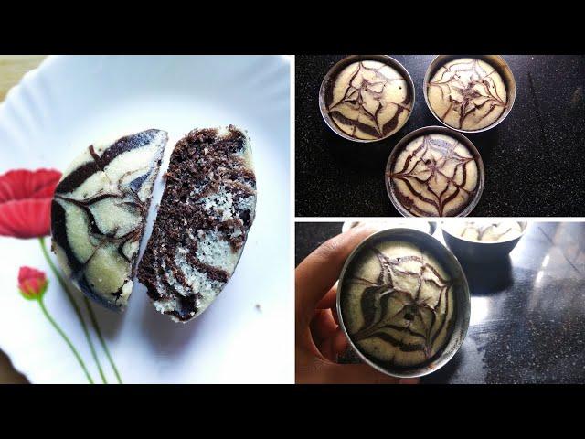 Zebra Cake In Katori | Eggless & Without Flour & Oven | Tipsify Sangita