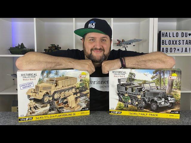 COBI® 2274/2275  Sd.Kfz. 7/1 & 2cm Flakvierling and Sd.Kfz. 7 Half-Track | 1:35 ▶️ REVIEW & FACTS