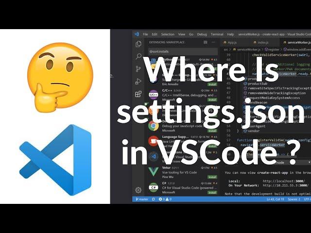 How To Open settings.json In Visual Studio Code | Where Is settings.json in VSCode?