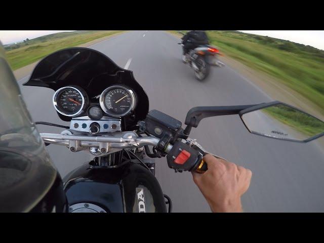 Honda CB400SF vs Suzuki SV400 [TOP SPEED]