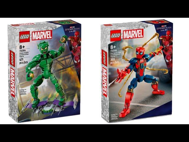 All LEGO Marvel Spider Man Construction Figures April 2024 Compilation/Collection Speed Build