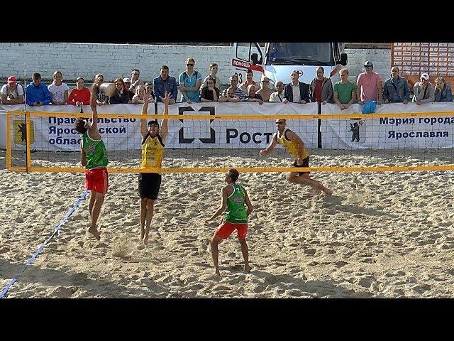 Beach volleyball. Men. The final. Beauty!