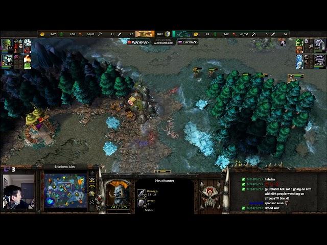 Fly100% (ORC) vs Happy (UD) - Highly Recommended - WarCraft 3 - WC4030