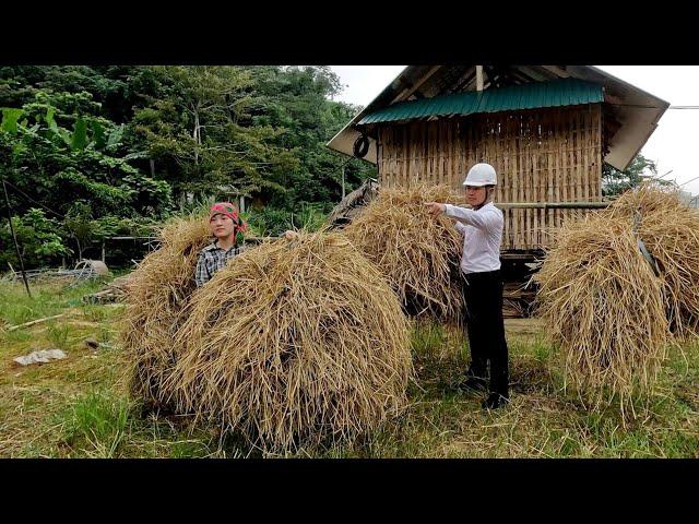 Rich man helps single mother build a new life, gardening for winter vegetables, orphaned Po